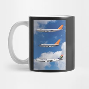 South African Airways Livery of 747 Jets Mug